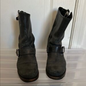 Frye Leather Moto Boots